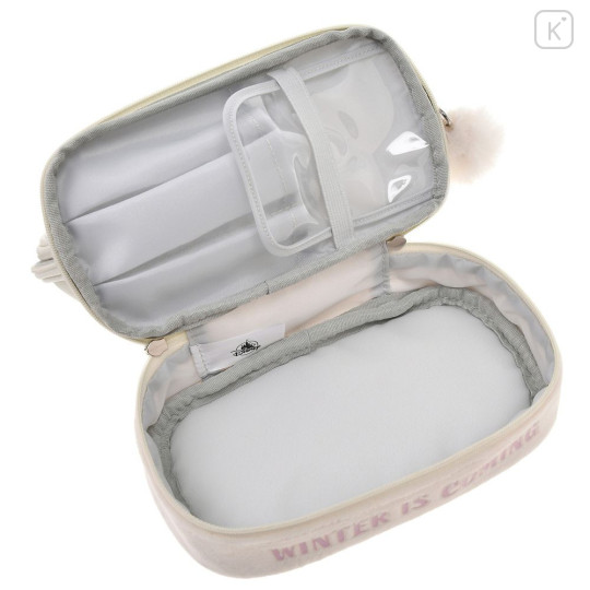 Japan Disney Store Clear Cosmetic Pouch - Eeyore & Piglet & Pooh : White Pooh 2 Tier - 8