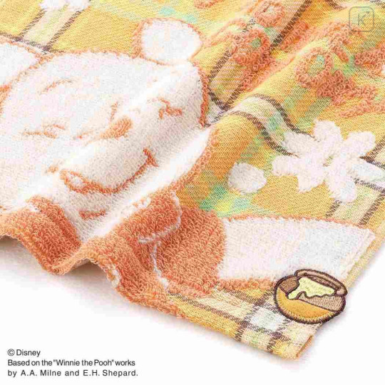Japan Disney Gauze Towel Handkerchief - Pooh : Happy Day - 2
