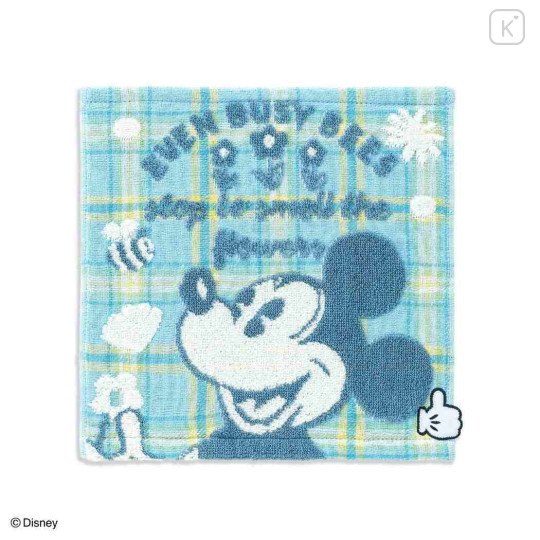 Japan Disney Gauze Towel Handkerchief - Mickey Mouse : Happy Day - 1