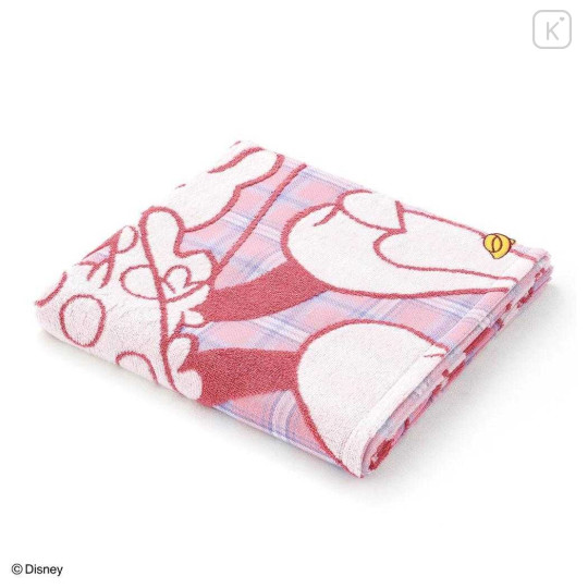 Japan Disney Gauze Bath Towel - Minnie Mouse : Happy Day - 3