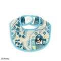 Japan Disney Bib - Mickey : Kidea Tekuteku Museum Turquoise - 1
