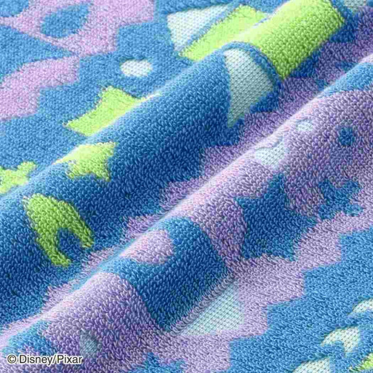 Japan Disney Bib - Buzz Lightyear : Kidea Tekuteku Museum Blue Green - 2