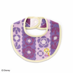 Japan Disney Bib - Rapunzel : Kidea Tekuteku Museum Purple