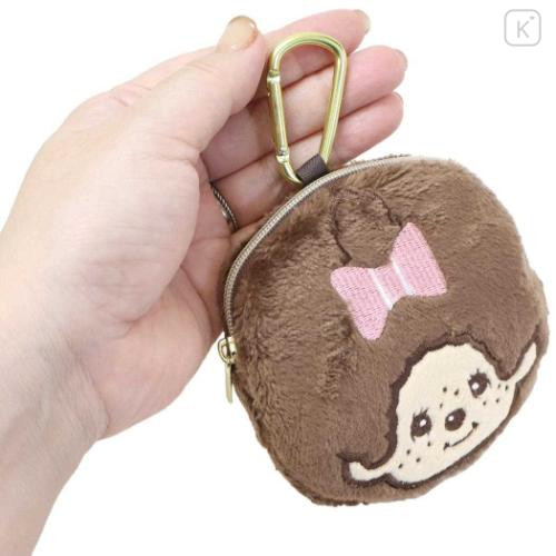 Japan Monchhichi Eco Shopping Bag & Mascot Pouch - Brown Love - 4