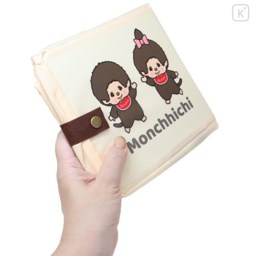 Japan Monchhichi Eco Shopping Bag & Bottom Plate - Beige - 4