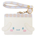 Japan Sanrio Pass Case Card Holder & Reel - Cinnamoroll : Face - 1