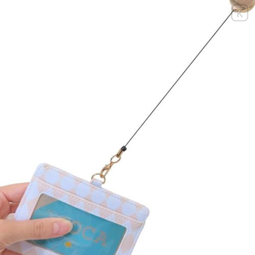 Japan Sanrio Pass Case Card Holder & Reel - Cinnamoroll : Face - 4