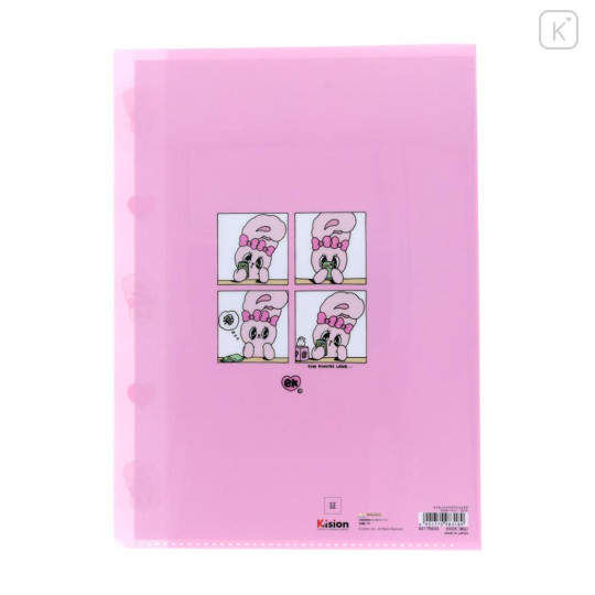 Japan Esther Bunny 5 Pockets A4 Index Holder - Pink - 2