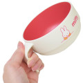 Japan Miffy Stacking Soup Cup - Miffy : Ivory Red - 3