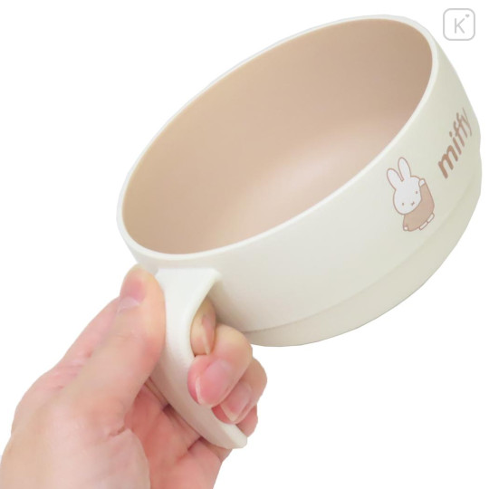 Japan Miffy Stacking Soup Cup - Miffy : Ivory Brown - 3