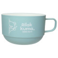 Japan San-X Soup Cup - Rilakkuma : Turquoise White - 1