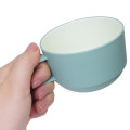 Japan San-X Soup Cup - Rilakkuma : Turquoise White - 2
