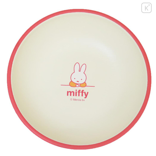 Japan Miffy Melamine Plate - Miffy : Ivory Red - 1