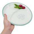 Japan San-X Divided Plate - Rilakkuma : Turquoise White - 3
