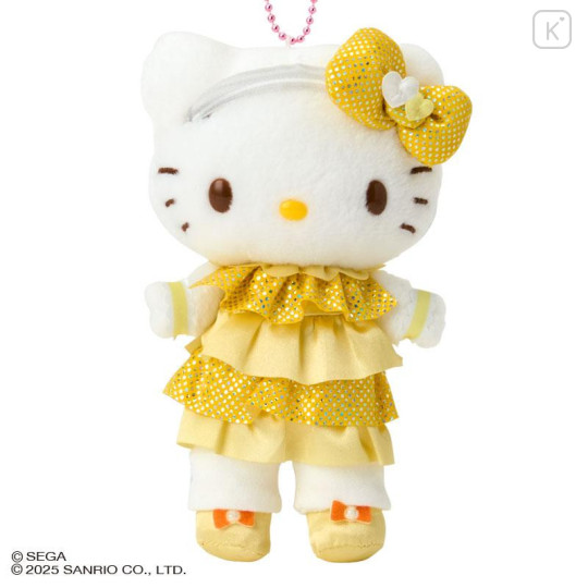 Japan Sanrio Original Mascot Holder - Hello Kitty : Oshare Majo Love and Berry Canary Dress - 2