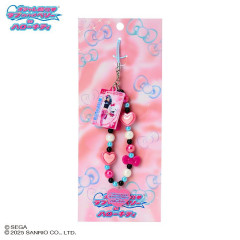 Japan Sanrio Original Beaded Hand Strap Phone Charm - Hello Mimmy : Oshare Majo Love and Berry