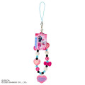 Japan Sanrio Original Beaded Hand Strap Phone Charm - Hello Mimmy : Oshare Majo Love and Berry - 2