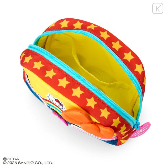Japan Sanrio Original Round Cosmetic Pouch - Hello Kitty : Oshare Majo Love and Berry - 3