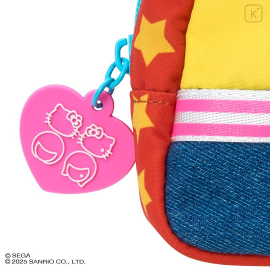 Japan Sanrio Original Round Cosmetic Pouch - Hello Kitty : Oshare Majo Love and Berry - 5
