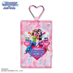 Japan Sanrio Original Card Case & Mirror - Hello Kitty & Hello Mimmy : Oshare Majo Love and Berry