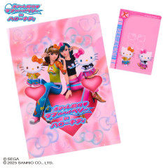 Japan Sanrio Original A5 Clear File Set - Hello Kitty & Hello Mimmy : Oshare Majo Love and Berry
