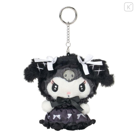 Japan Sanrio Mascot Holder Mini Plush Pouch - Kuromi : Moonlit Midnight - 1