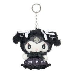 Japan Sanrio Mascot Holder Mini Plush Pouch - Kuromi : Moonlit Midnight