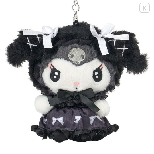 Japan Sanrio Mascot Holder Mini Plush Pouch - Kuromi : Moonlit Midnight - 2