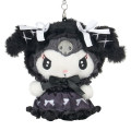 Japan Sanrio Mascot Holder Mini Plush Pouch - Kuromi : Moonlit Midnight - 2