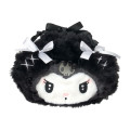 Japan Sanrio Plush Drawstring Bag - Kuromi : Moonlit Midnight - 1