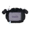 Japan Sanrio Face Pass Case with Reel - Kuromi : Moonlit Midnight - 2