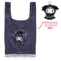 Japan Sanrio Eco Shopping Bag & Mascot Pouch - Kuromi : Moonlit Midnight - 1