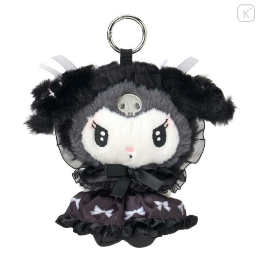 Japan Sanrio Eco Shopping Bag & Mascot Pouch - Kuromi : Moonlit Midnight - 2