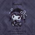Japan Sanrio Eco Shopping Bag & Mascot Pouch - Kuromi : Moonlit Midnight - 4
