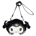 Japan Sanrio Plush Pochette Crossbody Shoulder Bag - Kuromi : Moonlit Midnight - 1