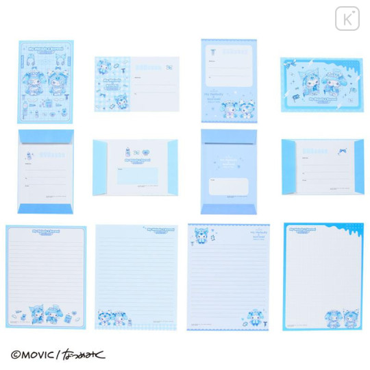 Japan Sanrio Letter Writing Set - Kuromi & My Melody : Dolly Mix - 2