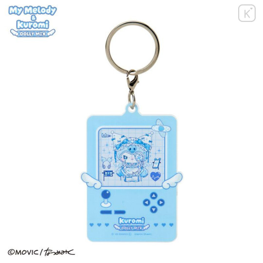 Japan Sanrio Acrylic Keychain - Kuromi : Dolly Mix Glitter Game Console Style - 1