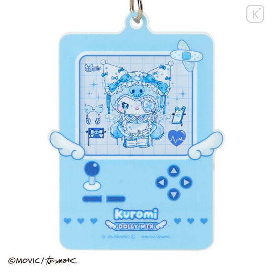 Japan Sanrio Acrylic Keychain - Kuromi : Dolly Mix Glitter Game Console Style - 2