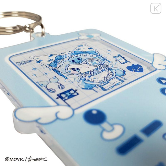 Japan Sanrio Acrylic Keychain - Kuromi : Dolly Mix Glitter Game Console Style - 3