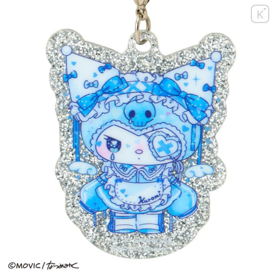 Japan Sanrio Acrylic Keychain - Kuromi : Dolly Mix Glitter - 2