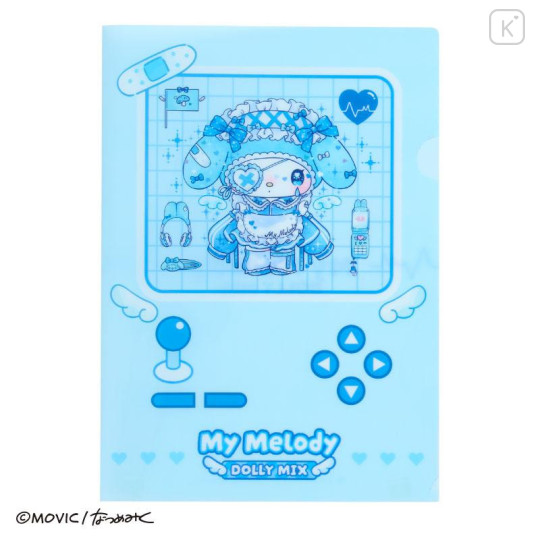 Japan Sanrio A4 Clear File Folder - Kuromi & My Melody : Dolly Mix - 3