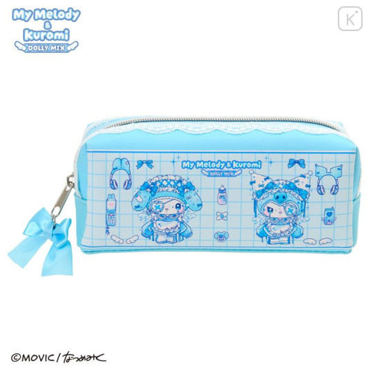 Japan Sanrio Pen Pouch Pencil Case - Kuromi & My Melody : Dolly Mix - 1