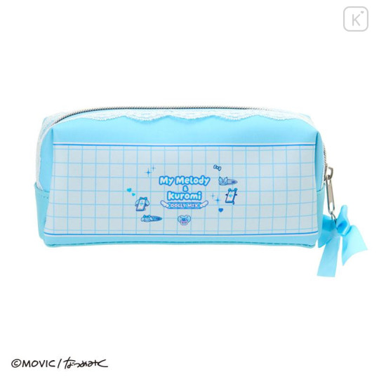 Japan Sanrio Pen Pouch Pencil Case - Kuromi & My Melody : Dolly Mix - 2