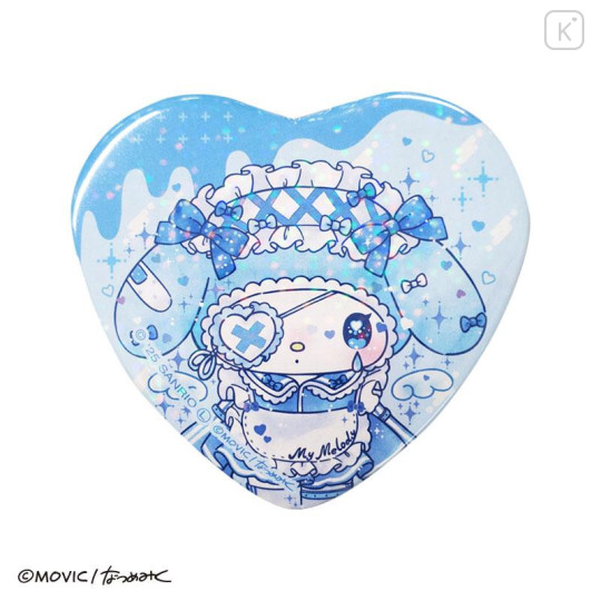 Japan Sanrio Heart Badge Set - Kuromi & My Melody : Dolly Mix - 4