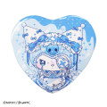 Japan Sanrio Heart Badge Set - Kuromi & My Melody : Dolly Mix - 5
