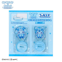 Japan Sanrio Mini Acrylic Stand - Kuromi & My Melody : Dolly Mix A