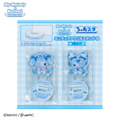 Japan Sanrio Mini Acrylic Stand - Kuromi & My Melody : Dolly Mix B