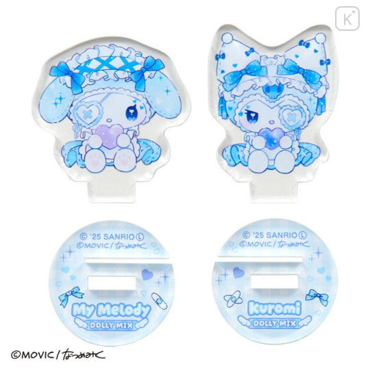 Japan Sanrio Mini Acrylic Stand - Kuromi & My Melody : Dolly Mix B - 3
