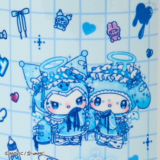 Japan Sanrio Porcelain Mug - Kuromi & My Melody : Dolly Mix - 4