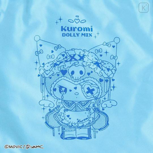 Japan Sanrio Satin Tote Bag - Kuromi : Dolly Mix - 5